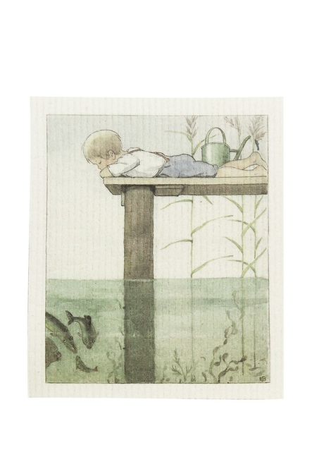 Hovedbilde Oppvaskklut Elsa Gutten og fiskene