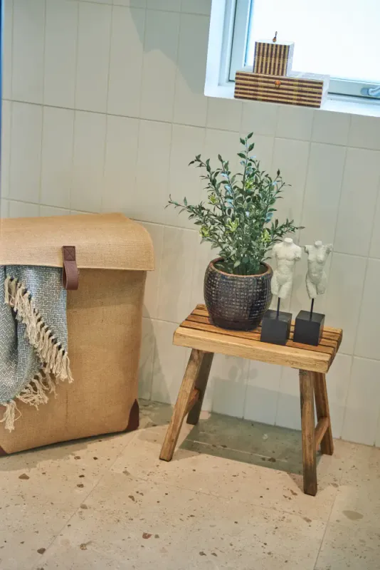 Skittentøyskurv i jute