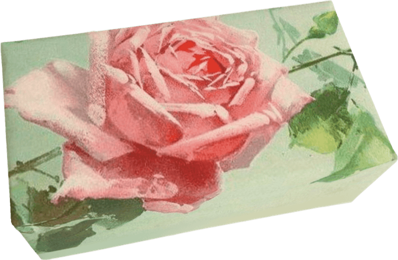 Såpestykke - Rosa rose