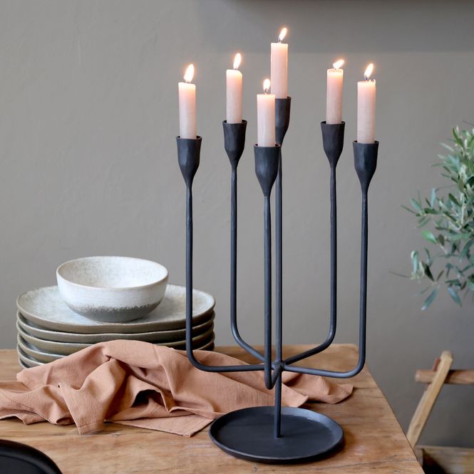 Hovedbilde Lysestake med 6 holdere.